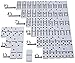 Deluxe Games and Puzzles Dominoes Double 9 Set, Tournament (Jumbo) Size, Solid White with Black Dots 55 Dominoes in Set Great for Standard Dominoe Game
