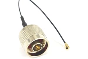 onelinkmore Antenna Extension Cord N Plug Male to UFL/ipx Connector Pigtail Cable 1.13 Cable 15cm Pack of 2