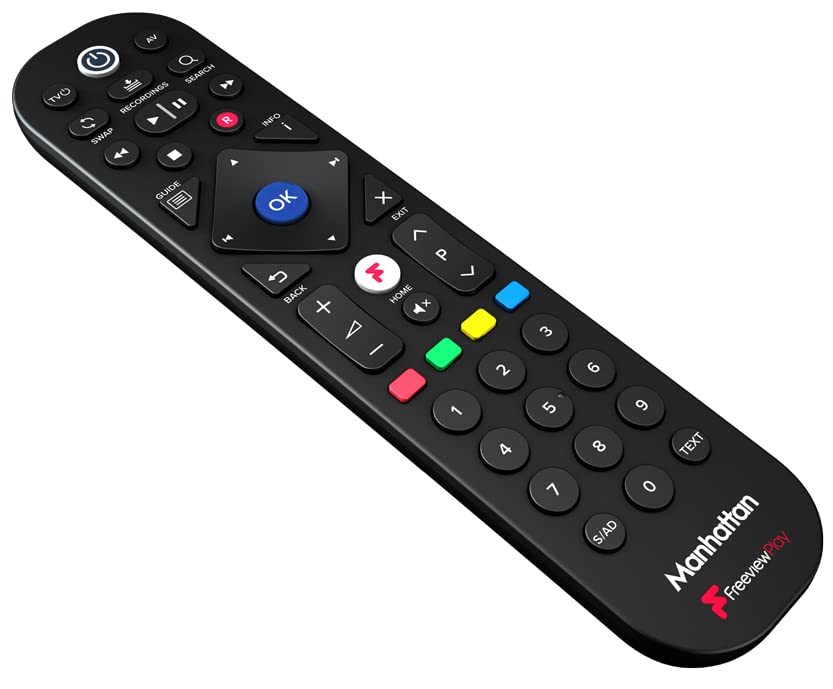 Original T3-R Remote Control Compatible With Manhattan Freeview Player T3-R T3-RHDR Smart Recorder