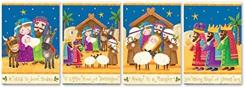 Mini Christmas Cards - Pack of 35 (Nativity)