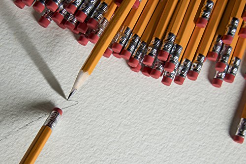 #2 HB Pencils - Wood Cased Yellow Pencils - Pre-sharpened - Box of 144 by Cezan