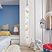 Growth Chart for Kids,Wall Nursery Decor with Canvas & Wood Frame Handing Removable Wall Ruler, Cartoon Height Measurement, Scale, Ruler Decor for School Kids Room Bathroom 79