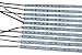 Rextin 5M 10pcs 0.5m Rigid Hard Led Strip Light 7020 White LED 36LEDs/0.5M Super Bright Led Bar Strip Lights 12V with 3M Tape Adhesive Backside