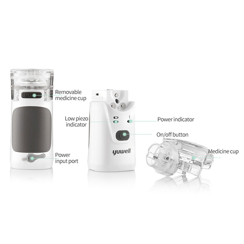 yuwell HL100A Portable Ultrasonic Handheld Steam Inhaler,Mini Travel