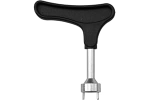 Lasenersm 1 Piece Golf Shoe Spike Wrench, Black, Plastic and Metal
