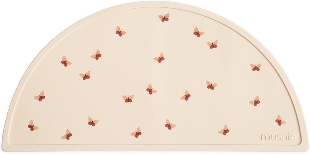Mushie Silicone Placemat for Kids Non-Slip 48 x 23 cm Butterflies
