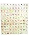 Abbaoww 500 Pcs Wood Colorful Scrabble Tiles Letter Tiles Wood Pieces for Crafts, Pendants, Spelling and Scrapbook