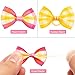 BINGPET 30 Pcs/15 Pairs Dog Hair Bows with Rubber Band Cute Plaid Bowknot Topknot Pet Grooming Dog Hair Accessories