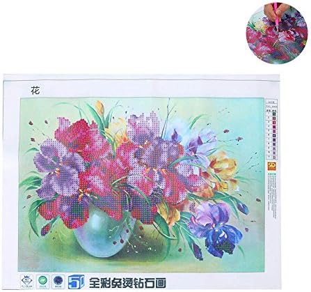 Parisforbeau DIY 5D Diamond Painting, Butterfly Orchid Cross Stitch Embroidery Craft Kit Home Decor (40 30cm)