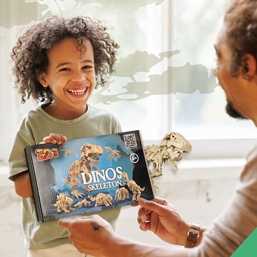 UNEEDE Dinosaur Toys,12 in 1 Dinosaur Building Block Set,STEM Toys