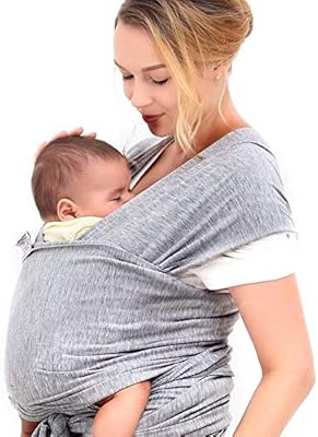 nursing newborn in wrap