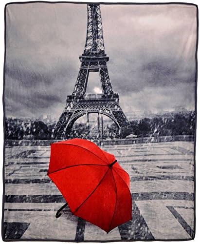 Paris Photo Real Throw Blanket Premium Quality Life Like - 50" x 60"