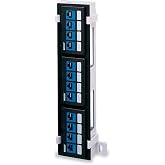 Leviton QuickPort 12-Port Patch Block, 49255-Q89, Black