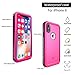 Cozycase Waterproof Case for XS/X Case, Wireless Charging Support X Waterproof Shockproof Full-Body Rugged Case with Built-in Screen Protector Pink