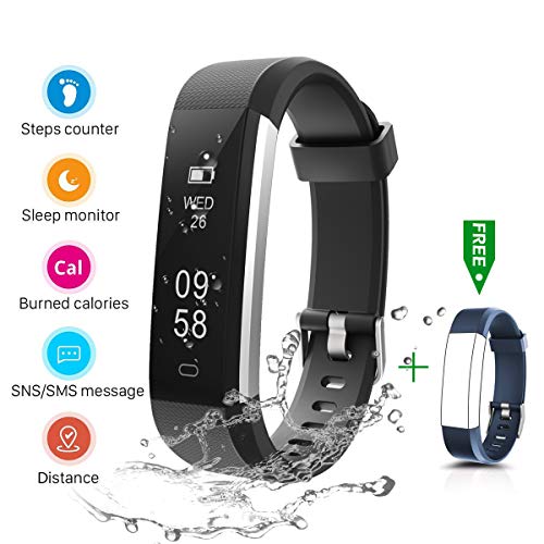 CHEREEKI Fitness Tracker, IP67 Impermeabile Orologio Smartwatch Sleep Monitor Leggi Messaggio da SMS, Whatsapp, Facebook…