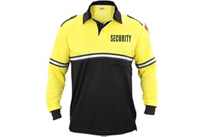 First Class Two Tone Security Bike Patrol Shirt with Reflective Stripes and Zipper Pocket