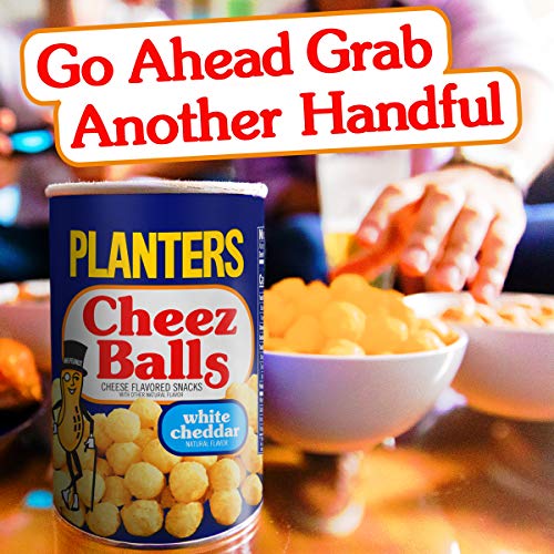 Planters White Cheddar Cheez Balls, 2.75oz Canister (Pack of 12