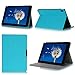 Lenovo Ideal Tab A10-70 10 Inch Case Cover, FYY Slim Fit Folio Stand Leather Case Cover for Lenovo Ideal Tab A10-70 10 Inch Cyan (With Auto Wake/Sleep Feature)