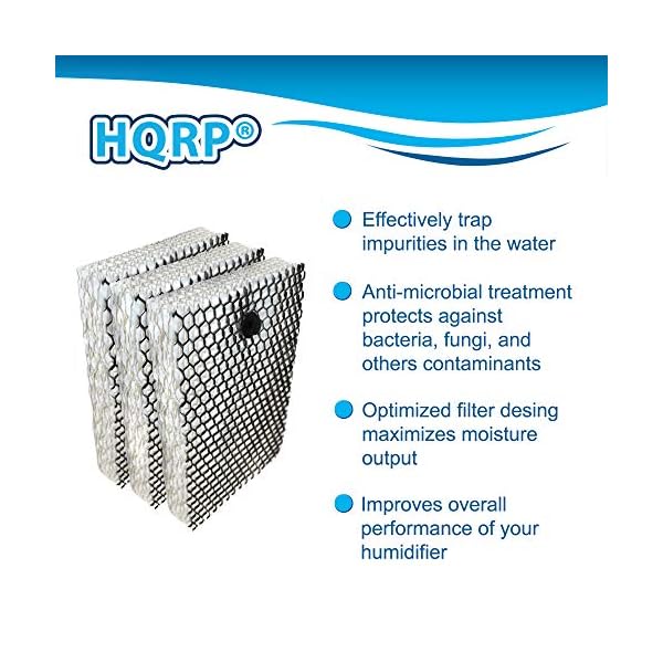 HQRP 3-Pack Filter Compatible with Bionaire BWF100, BCM630, BCM645