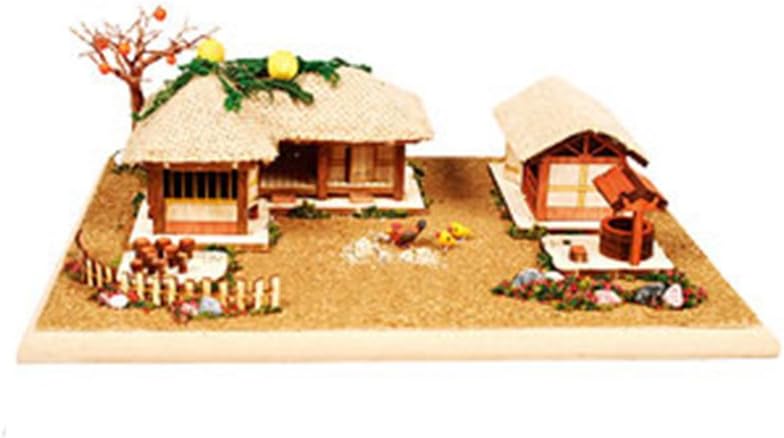 Desktop Wooden Model Kit Thatched-roof house / YG962