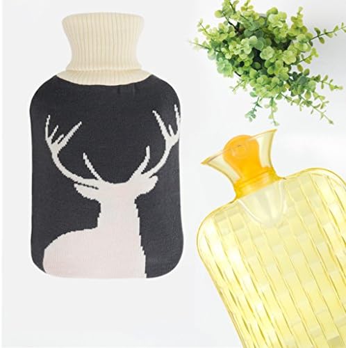 Hot water bag, high-density PVC and cartoon soft cloth to keep warm and comfortable ( Color : B )