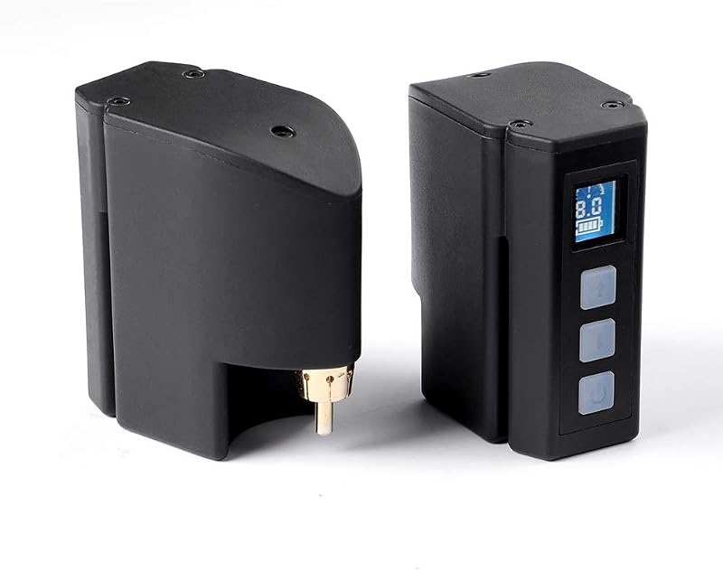 HAWINK Mini Tattoo Battery Power Supply RCA Digital Display Rechargeable USB 5
