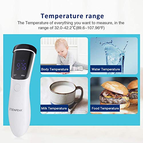 Thermometer for Fever - 2020 Upgrade Forehead Thermometer - Infrared Digital Thermometer Medical - Baby Infant Kids Adults Bathtub Object Room Temperature - Accurate Easy to Use - Thumbnail 5