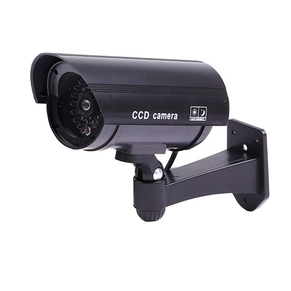 ELEAR™ Black Fake Dummy Security CCTV Camera Waterproof IR LED Outdoor Indoor Surveillance