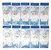 Size 1/0 Sabiki Sea Rigs 10 Packs: Fish Skin, Sparkling Feather and High Carbon Hooks