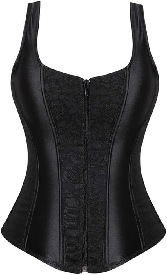 Sexy Women's Top Push Up Vest Tummy Control Waist Trainer Vintage Lace Floral Bustier Corset