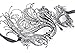 Signstek Metal Laser Cut Filigree Masquerade Venetian Party Mask, Black/Clear Stones