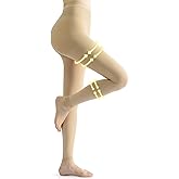 Beister Medical Compression Leggings Women & Men 15-20mmHg Opaque Footless Waist High Compression Stockings & Thighs, Circulation Support Pressure Pantyhose for lipedema, Varicose Veins, Oedema, DVT