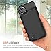 Battery Case for iPhone 11 Pro Max, 6500mAh Portable Rechargeable Battery Pack Charging Case for iPhone 11 Pro Max (6.5 inch) Extended Battery Charger Case Backup Power Bank (Black)