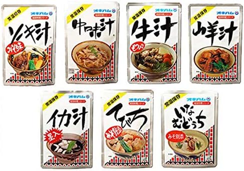 Amazon 旨いもんハンター オリジナル ギフト 琉球料理シリーズ 7種セット 沖縄の定番料理を詰め合わせ てびち ソーキ汁 牛汁 中味汁 山羊汁 イカ汁 いなむどぅち 沖縄ハム総合食品株式会社 レトルトおかず 通販