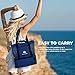 Red Suricata Mesh Beach Bag Cooler - Beach Tote with Leak-proof Rigid Cooler – Beach Bags for Women & Men (Blue)