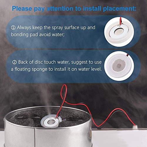 Icstation D16mm Ultrasonic Mist Maker Fogger Atomizer Ceramic Discs for Humidifier Accessories Parts(5Pcs a Pack) - Thumbnail 2