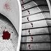 Halloween Decorations Crime Scene Party,Halloween Window Decals Wall Stickers Decor, Bloody Handprint Footprint Horror Zombie Party Decorations Supplies 2Sheets.