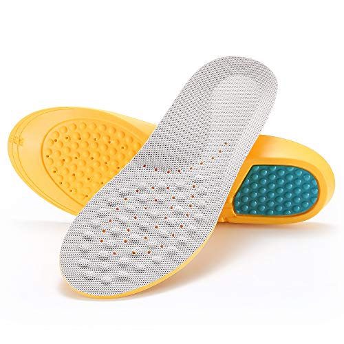 Insoles for Men & Women, Roadbox Arch Support High Performance Full-Length Shoe Inserts with Shock Cushion