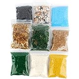 NWFashion Scenery Basing Mertrial Kit,Stone,Snow,Grass,Moss Stick,River Sand