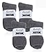 Pembrook Hospital Socks with Grippers for Men and Women - 4 Pairs Non Skid, No Slip Fuzzy Socks