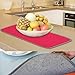 Jovilife dish Drying Mat small, 2PACK 9X18INCH, Mini Dish drying mat,dish drying mat kitchen,glass drying mat, Microfiber dish mat,Absorbent Washable, 918 Inch, Red