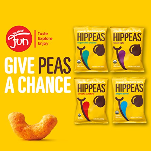 Hippeas Organic Chickpea Puffs Variety Pack Sampler, 1 oz (12 Count) - Thumbnail 4