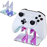 AHANDMAKER Universal Controller Holder, 1 Tier Colorful Detachable Game Show Rack Acrylic Gamepad Storage Desktop Stand Headset Holder for Gamepad Controller Display and Organization