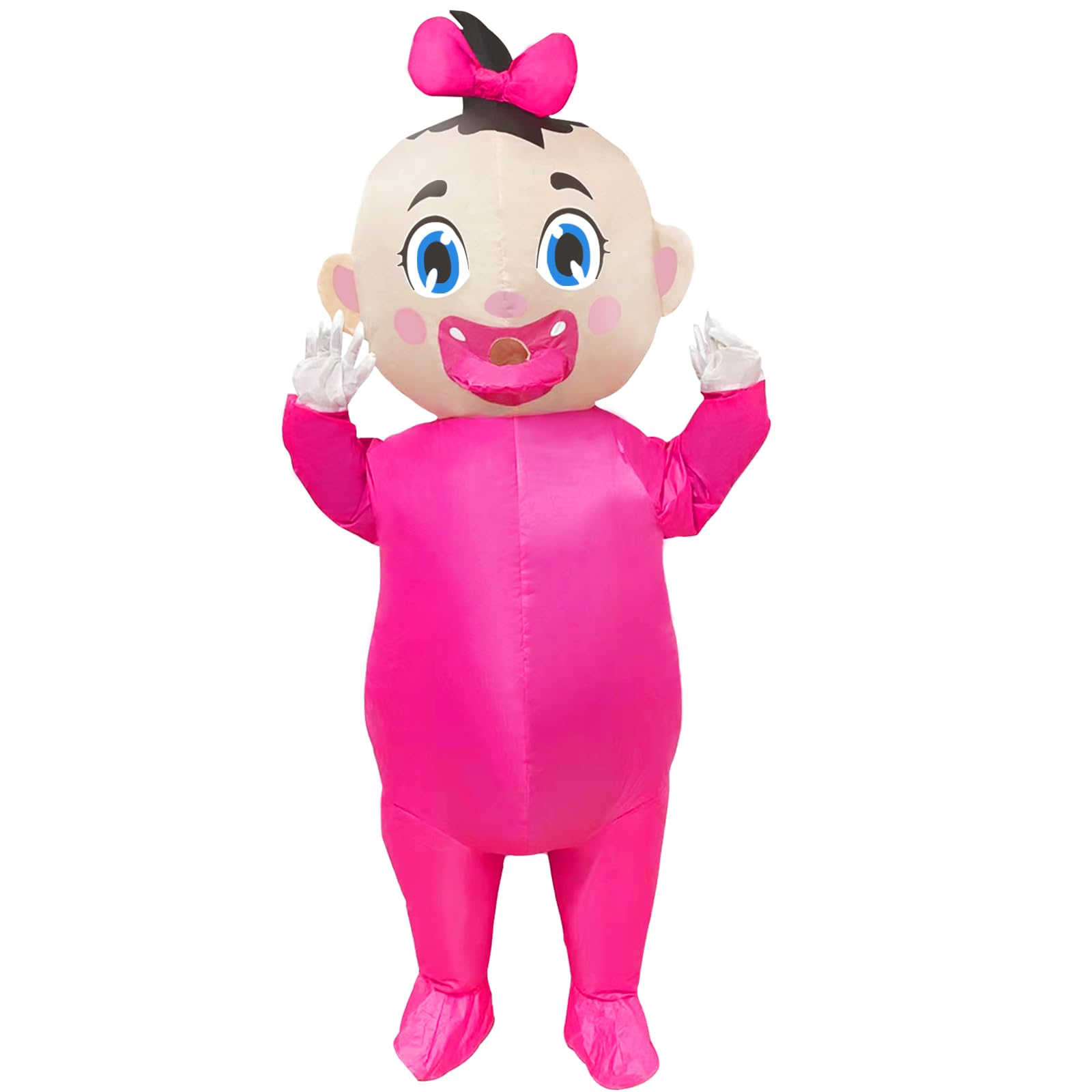 Timisea 244CM Giant Inflatable Baby Costume, Blow Up Baby Costumes for Adults Costume Gender Reveal, Halloween Shower