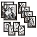 MCS 10pc Picture Frame Value Set - Two 8x10 in, Four 5x7 in, Four 4x6 in, Antique Pine Stain (65706)