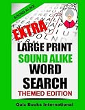 Extra Large Print  Sound Alike Word Search