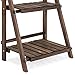 Best Choice Products 3-Tier Indoor Outdoor Multipurpose Folding Wood Plant Storage Display Rack Stand for Flowers, Succulents, Books and Pictures, Brown
