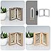CECIINION Wood Picture Frame, Hinged Double Picture Frame, Double 4 by 6 inch (Random Selected Color)