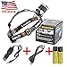 Boruit 10000Lm 3XXML T6+2R5 LED Headlamp Head Light Torch USB 18650+Car Charger