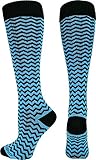MadSportsStuff Chevron Athletic Over the Calf Socks ( available in 7 colors)